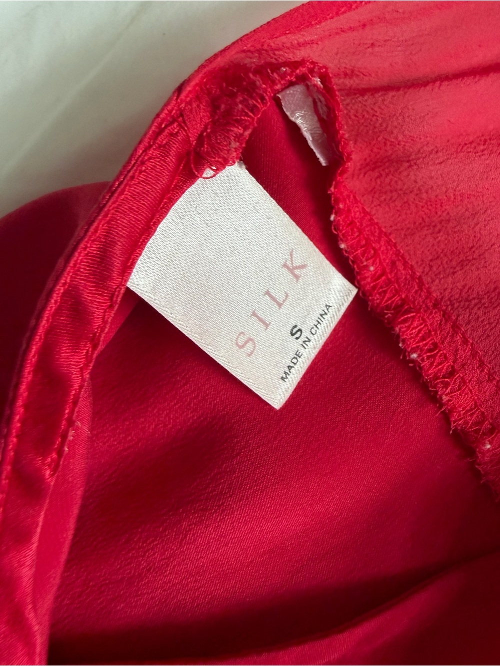 SILK Red Midi Dress — Elegant Slip Midi